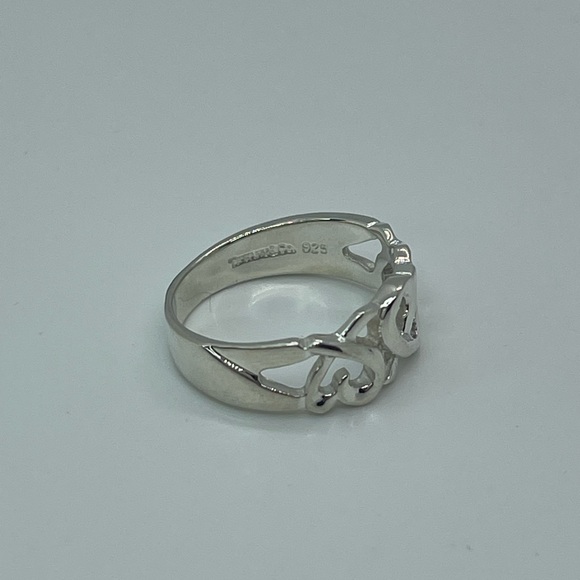 Tiffany & Co. Paloma Picasso Silver Triple Loving Heart Band Ring - Picture 4 of 10
